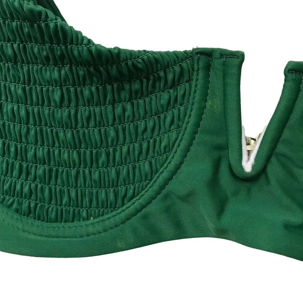 Zaful Green Bikini Top Size US 6